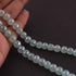 1 Strand Aqua Chalcedony Silver Coated Faceted  Rondelles 7mm  8.5 Inches BR3863