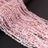 1 Long Strands Pink Opal Smooth Briolettes - Oval Shape Briolettes - 4mmx4mm-10mmx4mm -13 inches BR01976
