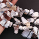1 Strand Dendrite opal Faceted Fancy  Briolettes - Fancy Shape Briolettes -17mmx13mm-30mmx21mm -12 Inches BR01974 - Tucson Beads