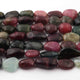 1 Strand Multi Tourmaline Smooth Briolettes  - Assorted Shape Briolettes  25mmx13mm-17mmx14mm - 17 Inches BR0108 - Tucson Beads
