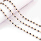 5 Feet Snow Flake Rondelles Rosary Style 24k Gold plated Beaded Chain- 3mm- Snow Flake Rondelles  Gold wire Chain  SC311 - Tucson Beads