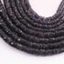 1 Long Strand Iolite Faceted  Heishi Rondelles - Wheel  Roundelles 6mm-9mm-16 Inch BR02672