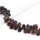 1  Strand Brown Jasper Smooth  Briolettes  - Pear Shape Rondelles Beads  14mmx7mm  8 Inches BR3876 - Tucson Beads