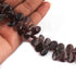 1  Strand Brown Jasper Smooth  Briolettes  - Pear Shape Rondelles Beads  14mmx7mm  8 Inches BR3876