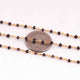 5 Feet Charoite  Rondelles Rosary Style 24k Gold plated Beaded Chain- 3mm-  Rondelles  Gold wire Chain  SC338 - Tucson Beads