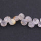 1 Strand Golden Rutile Faceted  Briolettes - Heart Shape Beads 8mmx8mm-9mmx9mm 8 Inches BR2271 - Tucson Beads