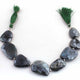 1 Strand Excellent Quality Green Labradorite Silver Coated Briolettes- Assorted Shape Briolettes - 21mmx25mm - 9 Inches- BR0585 - Tucson Beads