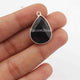 8  Pcs Black Onyx 925 Silver Plated Faceted Assorted Shape Pendant & Connector  - 24mmx16mm & 20mmx11mm -PC558 - Tucson Beads