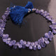 1 Strand Tenzanite  Faceted Briolettes - Pear Shape Briolettes -6mmx4mm-10mmx6mm - 9-Inches BR02723 - Tucson Beads