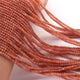 1 Long Strand Peach Moonstone Faceted Round Balls beads - Gemstone ball Beads 3mm 12.9 Inches RB0206 - Tucson Beads
