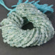 1 Strands Aquamarine Smooth Carved Finest Quality  Smooth Carved Beads 4mmx3mm-7mmx3mm 13 inches BR1563 - Tucson Beads