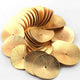5 Pcs Wavy Disc Beads 24k Gold Plated On Copper -Potato Chips Beads -Loose Wave Disc Beads  30mmx29mm GPC758 - Tucson Beads