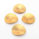 5 Pcs Wavy Disc Beads 24k Gold Plated On Copper -Potato Chips Beads -Loose Wave Disc Beads  30mmx29mm GPC758 - Tucson Beads