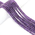 1 Strand Amethyst Gemstone Balls, Semiprecious beads 13 Inches Long- Faceted Gemstone - 3mm  RB0208
