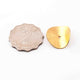 5 Pcs Wavy Disc Beads 24k Gold Plated On Copper -Potato Chips Beads -Loose Wave Disc Beads  22mmx20mm GPC753 - Tucson Beads