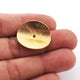 5 Pcs Wavy Disc Beads 24k Gold Plated On Copper -Potato Chips Beads -Loose Wave Disc Beads  22mmx20mm GPC753 - Tucson Beads