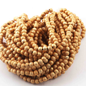 5 Strand Gold Plated Designer Copper Balls,Casting Copper Balls,Jewelry Making Supplies 5-mm 8 inches Bulk Lot GPC741 - Tucson Beads