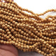5 Strand Gold Plated Designer Copper Balls,Casting Copper Balls,Jewelry Making Supplies 5-mm 8 inches Bulk Lot GPC741 - Tucson Beads