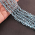 1 Strand  Amazing Quality Natural London Blue Topaz Faceted Briolettes -Tear Shape Briolettes -5mm-7mm-9 inches BR02715