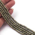 AAA Dark Green Pyrite Micro Faceted 4mm- Beads Rb143