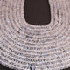 1 Long Strand White Rainbow Moonstone faceted Rondelles - Rondelle Beads 5 mm 14.5 Inches BR02630 - Tucson Beads