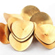 5 Pcs Wavy Disc Beads 24k Gold Plated On Copper -Potato Chips Beads -Loose Wave Disc Beads  50mmGPC743 - Tucson Beads
