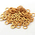 20 Pcs 24k Gold Plated Copper Ring Charms, Round Charm, Copper Ring, Jewelry Making Tools, 10mm GPC777