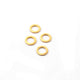 20 Pcs 24k Gold Plated Copper Ring Charms, Round Charm, Copper Ring, Jewelry Making Tools, 10mm GPC777 - Tucson Beads