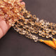1  Strand Citrine Faceted Briolettes -Pear Shape Briolettes  7mmx6mm-12mmx8mm 7.5 Inches BR02718 - Tucson Beads