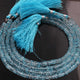 1 Strand Genuine Blue Topaz Faceted Rondelles- Rondelles Beads 6mm- 9 Inches BR02716 - Tucson Beads
