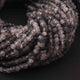 5  Long Strands Black Rutile Gemstone Rondelles - Gemstone beads Rondelles - 3mm-4mm 14 inch RB135 - Tucson Beads