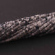 5  Long Strands Black Rutile Gemstone Rondelles - Gemstone beads Rondelles - 3mm-4mm 14 inch RB135 - Tucson Beads