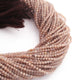 5 Strands Chocolate Moon Stone 2mm Gemstone Faceted Balls - Gemstone Round Ball Beads 13 Inches RB0458 - Tucson Beads