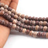 1 Strand Shaded Brown Jasper  Faceted Briolettes - Round Shape Briolette , Jewelry Making Supplies 7mm-8mm 8 Inches BR3944