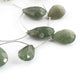 1 Strand Green Strawberry Quartz  Faceted Briolettes - Pear Shape Briolette , Jewelry Making Supplies 27mmx18mm-25mmx14mm 8 Inches BR3934 - Tucson Beads