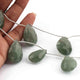 1 Strand Green Strawberry Quartz  Faceted Briolettes - Pear Shape Briolette , Jewelry Making Supplies 27mmx18mm-25mmx14mm 8 Inches BR3934 - Tucson Beads