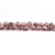 1 Strand Chocolate Moonstone Faceted Briolettes - Heart Shape Briolettes - 7mm-8mm-9 Inches BR02713 - Tucson Beads