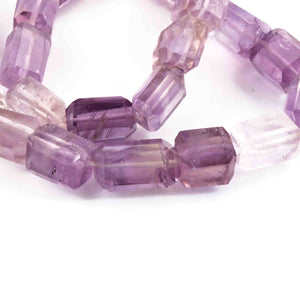 1 Strand Shaded Amethyst  Faceted Briolettes - Rectangle Shape Briolettes 9mm 13 Inches BR3947 - Tucson Beads