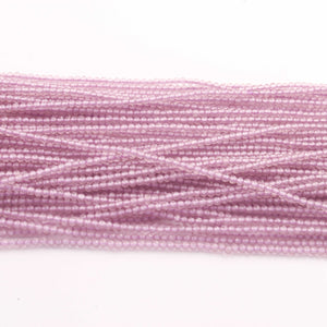 5 Strands Pink Amethyst 2mm Gemstone Faceted Balls - Gemstone Round Ball Beads 13 Inches RB0454 - Tucson Beads