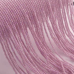 5 Strands Pink Amethyst 2mm Gemstone Faceted Balls - Gemstone Round Ball Beads 13 Inches RB0454 - Tucson Beads