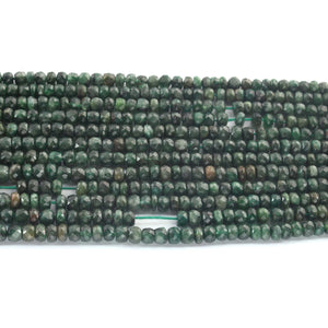 1  Long Strand Chrysoprase Faceted Roundells -Round  Shape Roundells 4mm-16 Inches BR02711 - Tucson Beads
