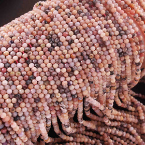 1 Strand Rhodochrosite Faceted Gemstones Round Balls Beads - 3mm- 13 Inches RB0194 - Tucson Beads