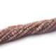 6 Strands Chocolate Moonstone Faceted Rondelles -Moonstone Rondelle Beads - 4mm 13.5 Inches RB122 - Tucson Beads