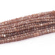 6 Strands Chocolate Moonstone Faceted Rondelles -Moonstone Rondelle Beads - 4mm 13.5 Inches RB122 - Tucson Beads