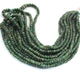 1  Long Strand Chrysoprase Faceted Roundells -Round  Shape Roundells 4mm-6mm-16 Inches BR02712 - Tucson Beads