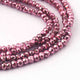 1 Strand Pink Pyrite Faceted Rondelles  -Round Shape  Rondelles  3mm  -12 Inches BR1177 - Tucson Beads