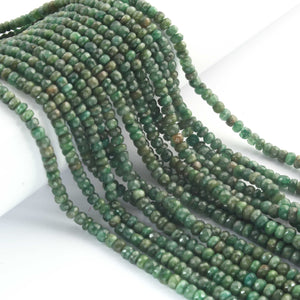 1  Long Strand Chrysoprase Faceted Roundells -Round  Shape Roundells 4mm-6mm-16 Inches BR02712 - Tucson Beads