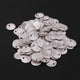 50 Pcs 925 Silver Plated Copper Stamping Blanks , Round Charm, Brush Copper Discs, Jewelry Making Tools, 10mm GPC786 - Tucson Beads