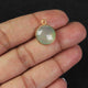 8   Pcs Green Aqua Chalcedony  Faceted Round Shape 24k Gold Plated Pendant - 18mmx14mm-PC665 - Tucson Beads