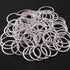 9 Pcs Silver Plated Copper Ring Charms, Round Charm, Scratch Copper Ring, Jewelry Making Tools, 24mm, Gpc108